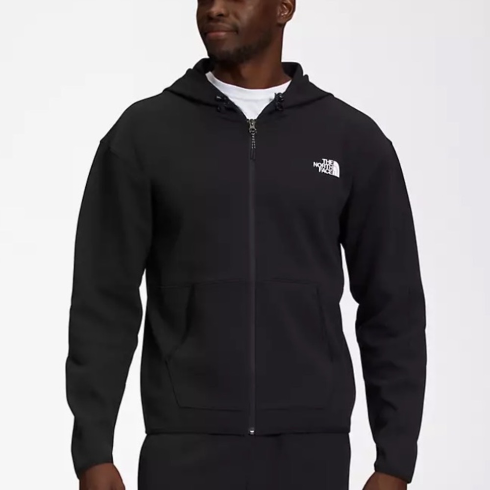 Mens North Face Black Zip Up Hooded Sweatshirt